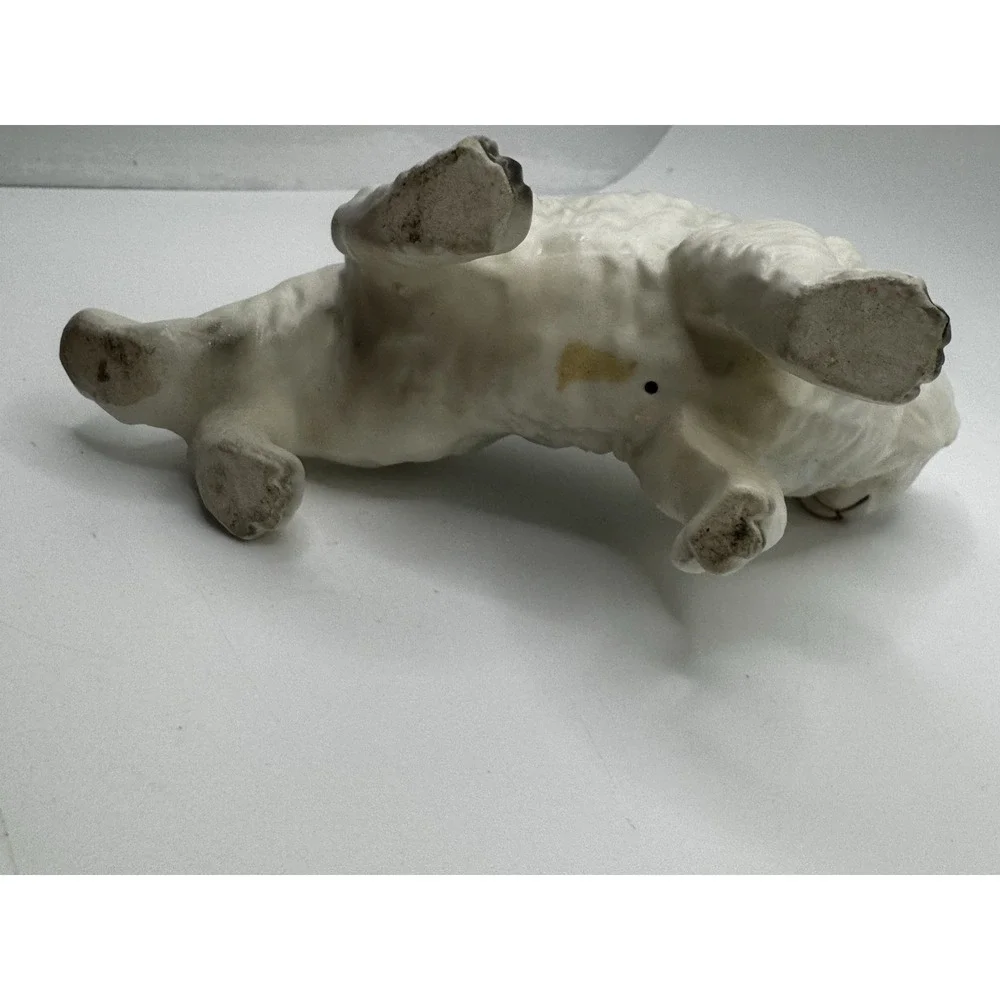 Vintage White Persian Cat figurine Blue eyes‎